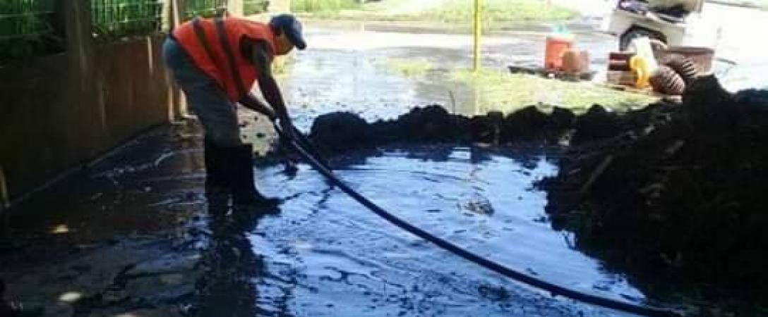 Brigada de la Base de Saneamiento Oeste de la Empresa Aguas de La Habana.