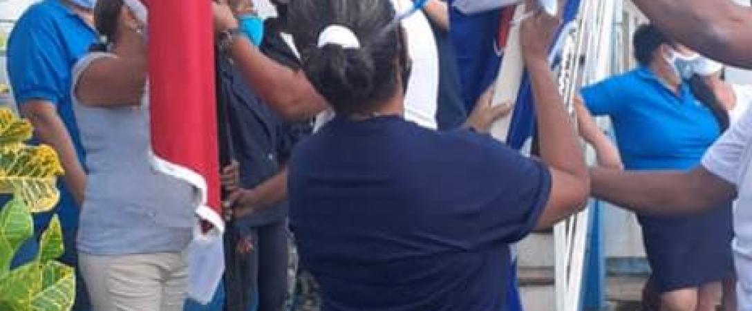 Recorrido de la bandera Vanguardia Nacional y Proeza Laboral
